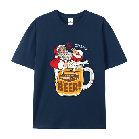 Unisex Christmas Theme Cotton T-Shirt